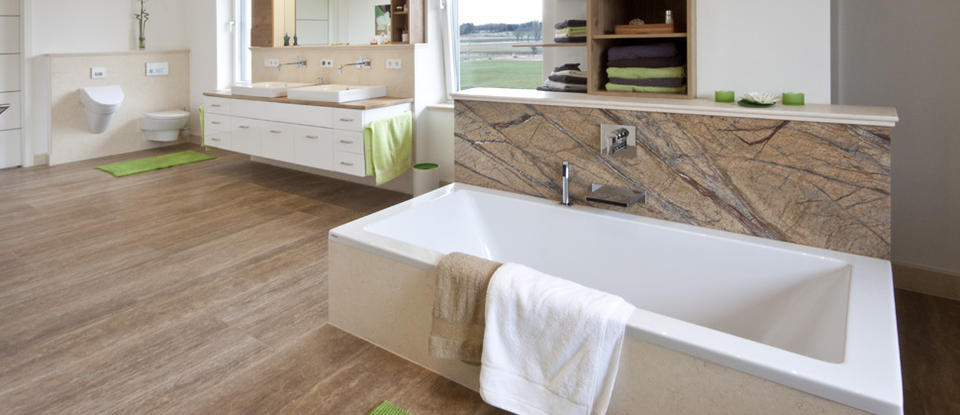 Travertind Bodenbeläge Travertin Noce „cross und veincut“ - Herzlich